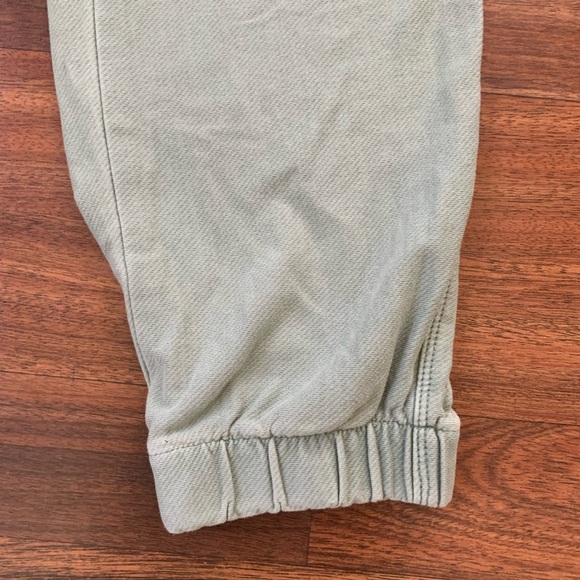 Dalia Olive Green Drawstring Pull On Pants Women Small Front Zip Pockets Casual - Picture 4 of 6